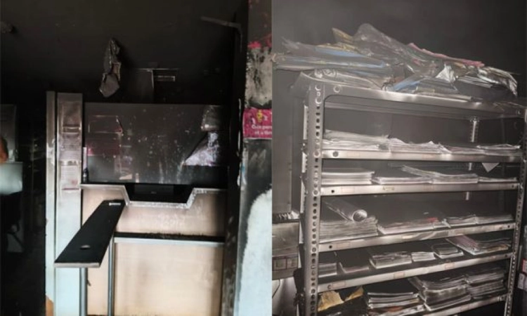 Fire breaks out at Kumta bank branch; electronics, documents destroyed